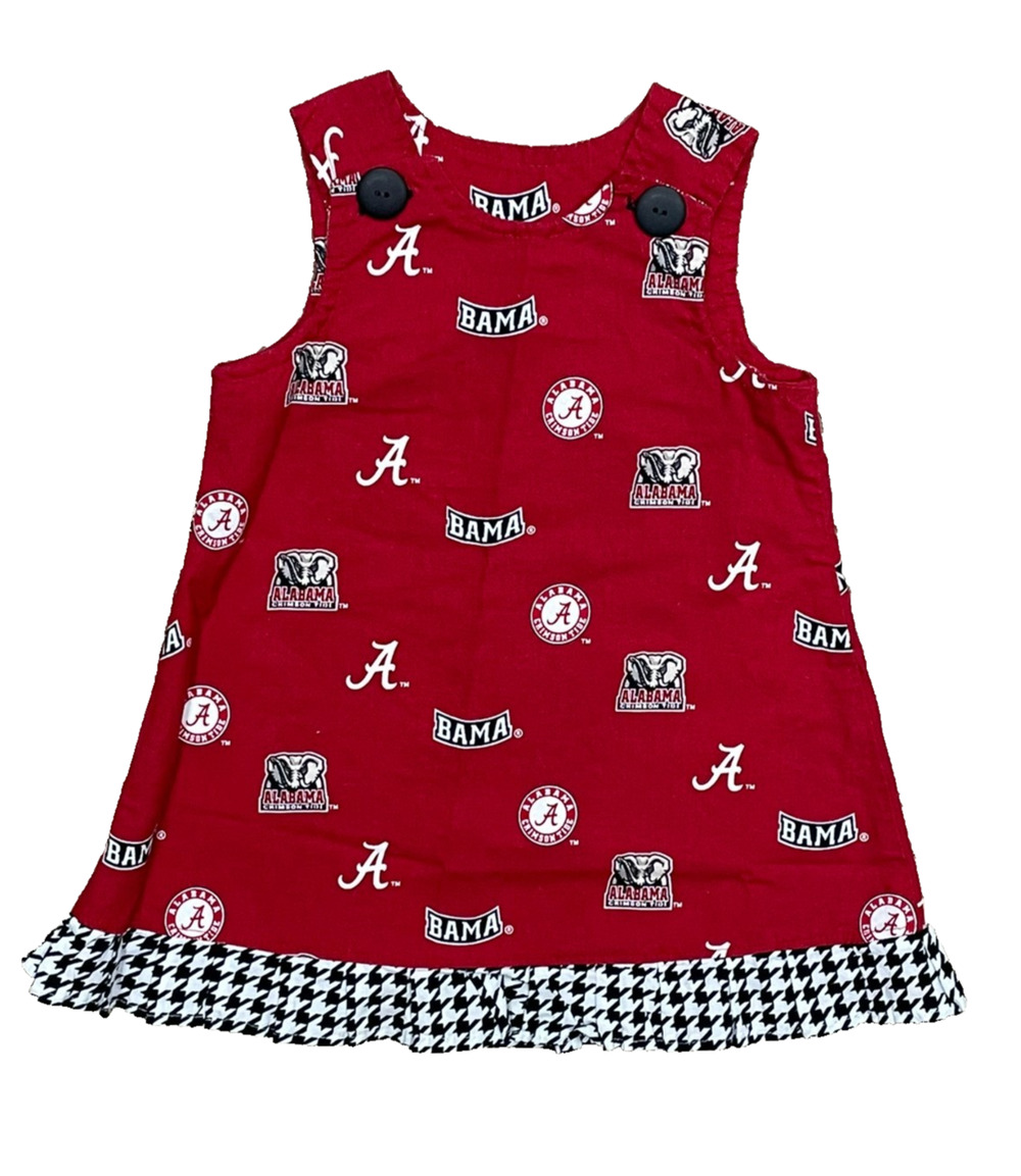 Alabama Crimson Tide Dress Toddler Girls 2T Red Handmade Roll Tide Child Bama